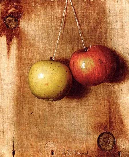 DeScott Evans De Scott Evans: Hanging Apples Spain oil painting art